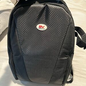 Black camera Backpack